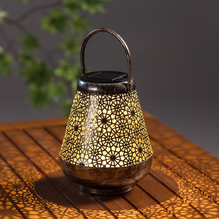 Produktbild GuGus Laterne Solar, Konisch, 16 x 19 cm, Bronze (16 x 16 x 19 cm, 1 x)