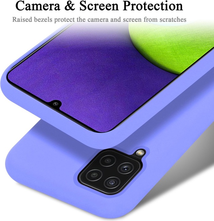 Actual product image Cadorabo TPU Liquid Silicone Case Cover (Samsung Galaxy M22, Samsung Galaxy A22, Samsung Galaxy A32)