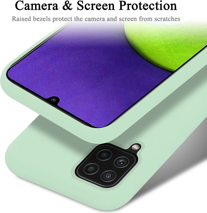 Actual product image Cadorabo TPU Liquid Silicone Case Cover (Samsung Galaxy M22, Samsung Galaxy A22, Samsung Galaxy A32)
