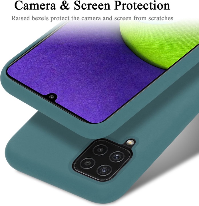 Actual product image Cadorabo TPU Liquid Silicone Case Cover (Samsung Galaxy M22, Samsung Galaxy A22, Samsung Galaxy A32)