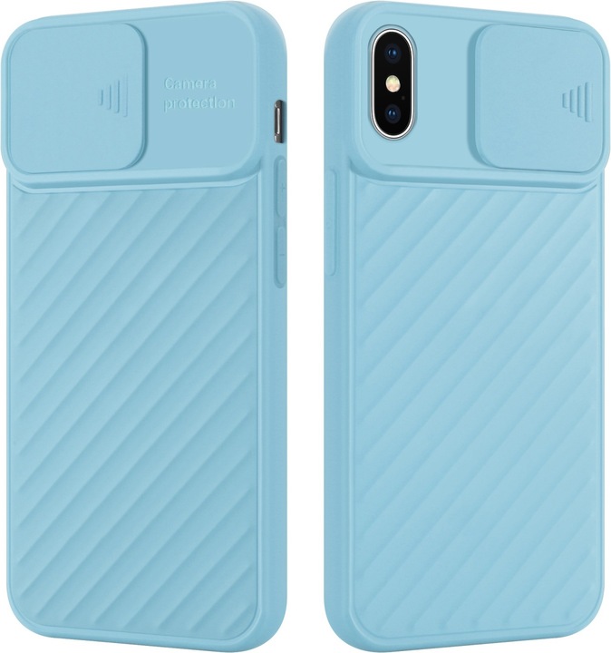 Image du produit Cadorabo Couverture TPU avec protection pour appareil photo (Apple iPhone X)