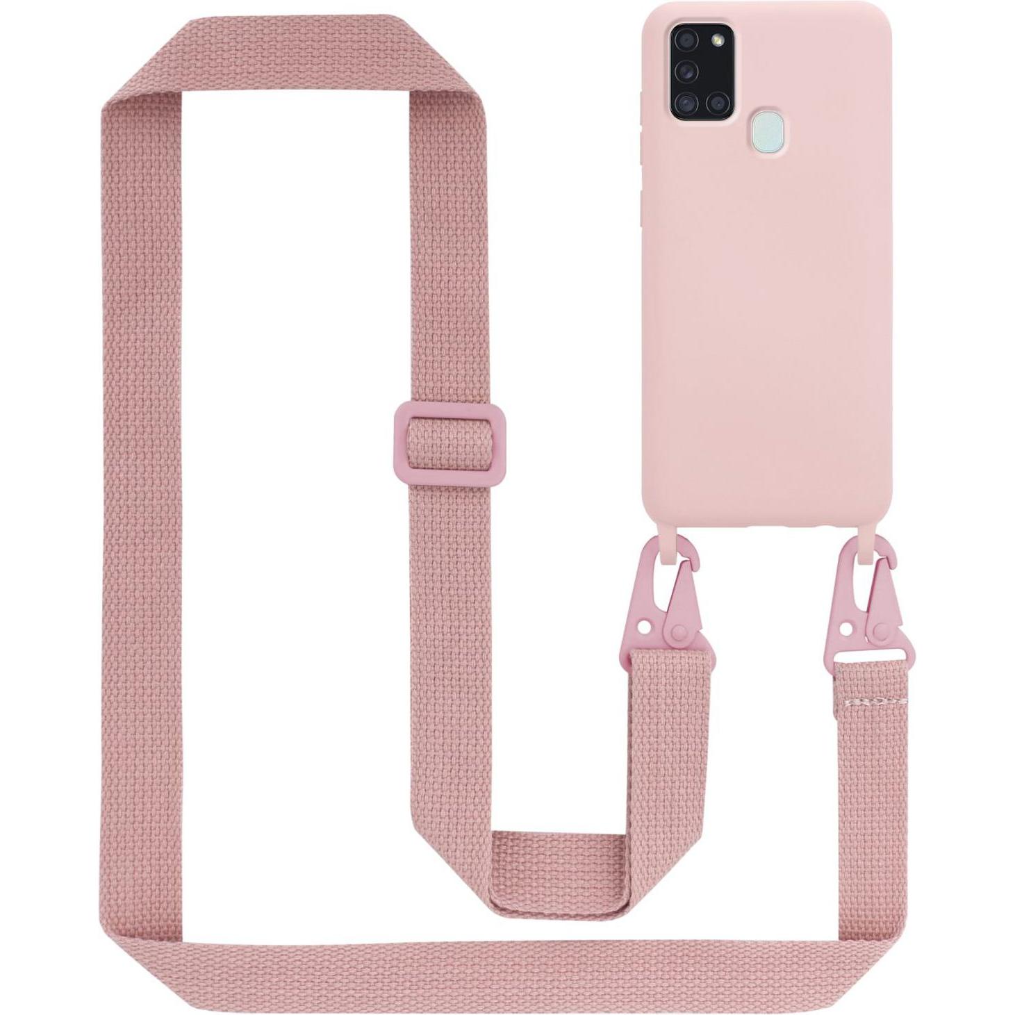 Thumbnail - Cadorabo TPU Cover Handy Kette Liquid (Samsung Galaxy A21s), Smartphone Hülle, Rosa