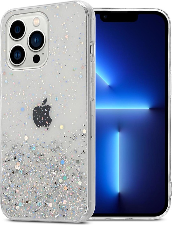 Actual product image Cadorabo TPU cover sparkling glitter (Apple iPhone 13 Pro Max)