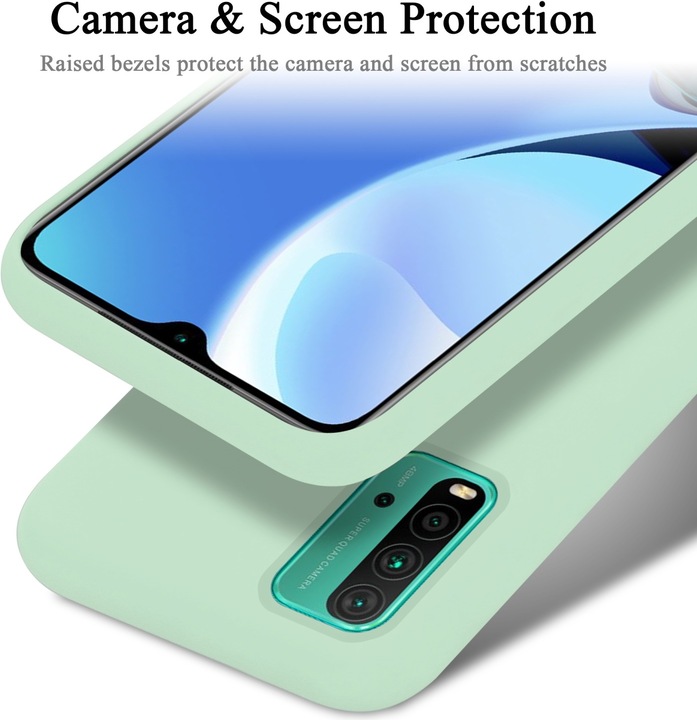 Actual product image Cadorabo TPU Liquid Silicone Case Cover (Xiaomi Redmi 9T, Xiaomi Poco M3)