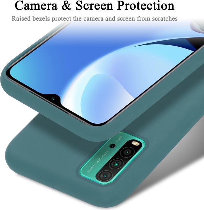 Actual product image Cadorabo TPU Liquid Silicone Case Cover (Xiaomi Redmi 9T, Xiaomi Poco M3)