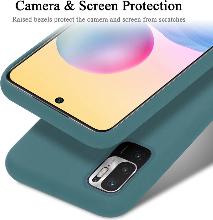 Actual product image Cadorabo TPU Liquid Silicone Case Cover (Xiaomi Poco M3 Pro 5G, Xiaomi Redmi Note 10 5G)