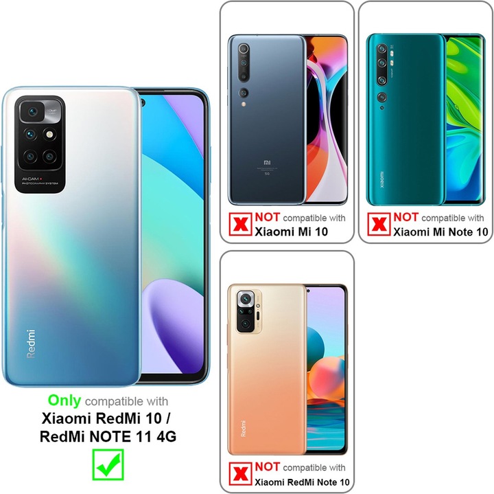 Actual product image Cadorabo TPU Liquid Silicone Case Cover (Xiaomi Redmi 10, Xiaomi Redmi Note 11)