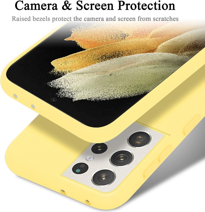 Actual product image Cadorabo TPU Liquid Silicone Case Cover (Samsung Galaxy S22 Ultra)
