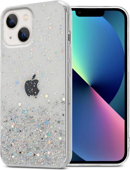 Transparent with glitter