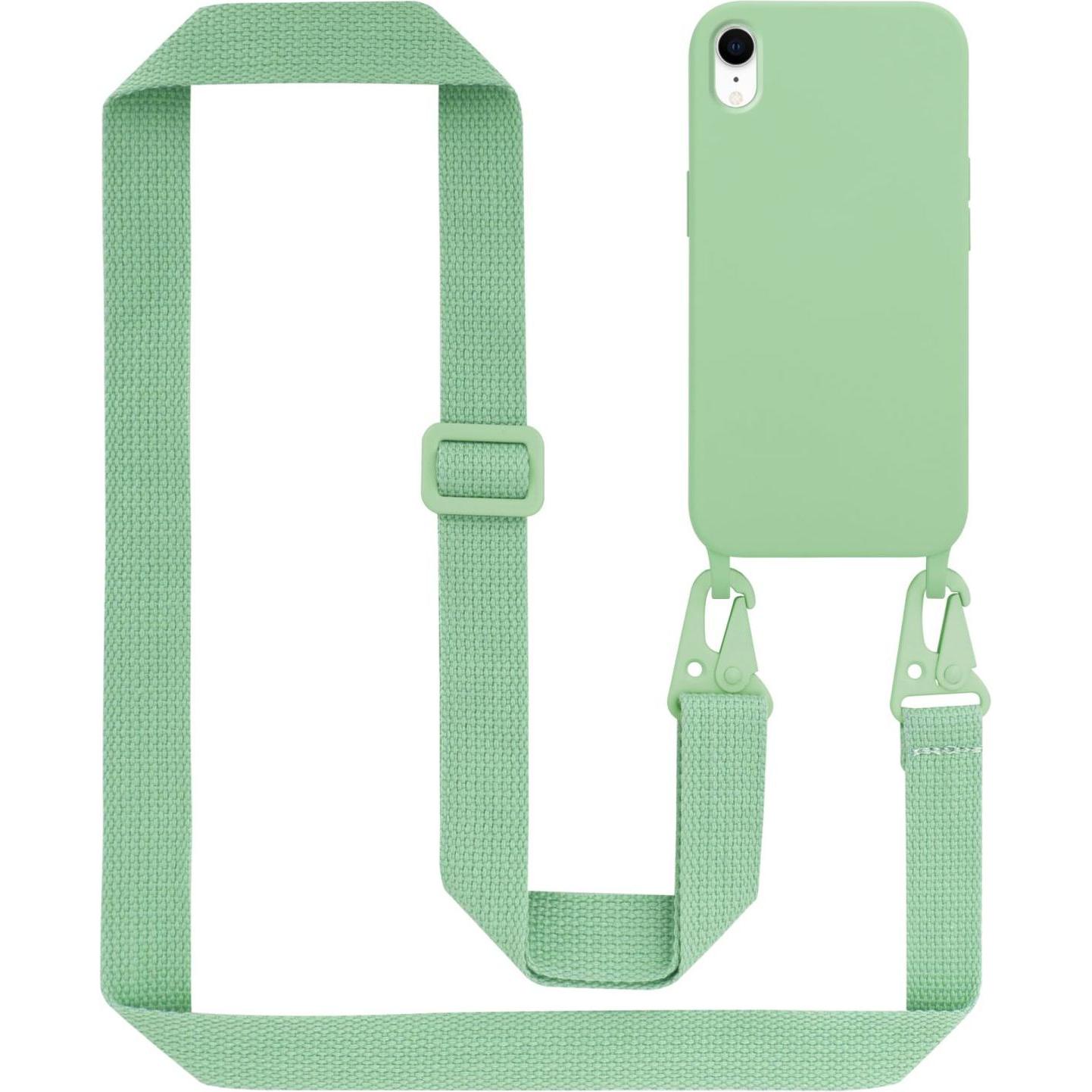 Cadorabo TPU Cover Handy Kette Liquid (Apple iPhone XR), Smartphone Hülle, Grün