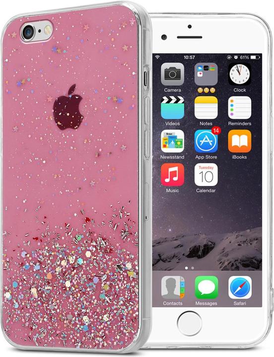 Rosa con glitter