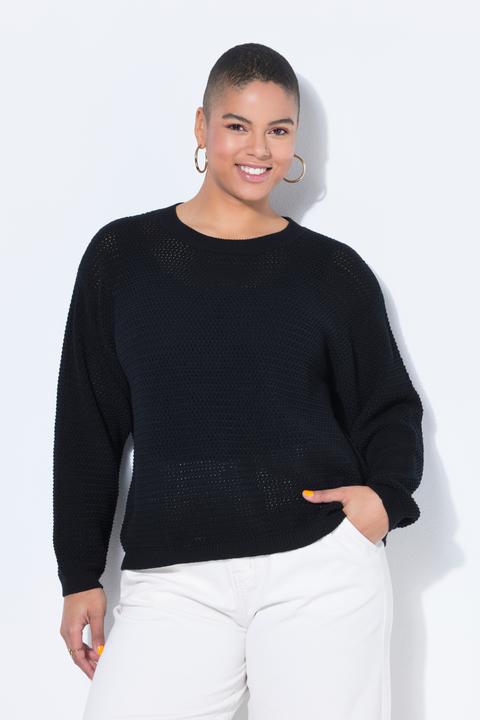 Produktbild Studio Untold Pullover, Boxy Shape, Lochstrick, Langarm (54, 56)