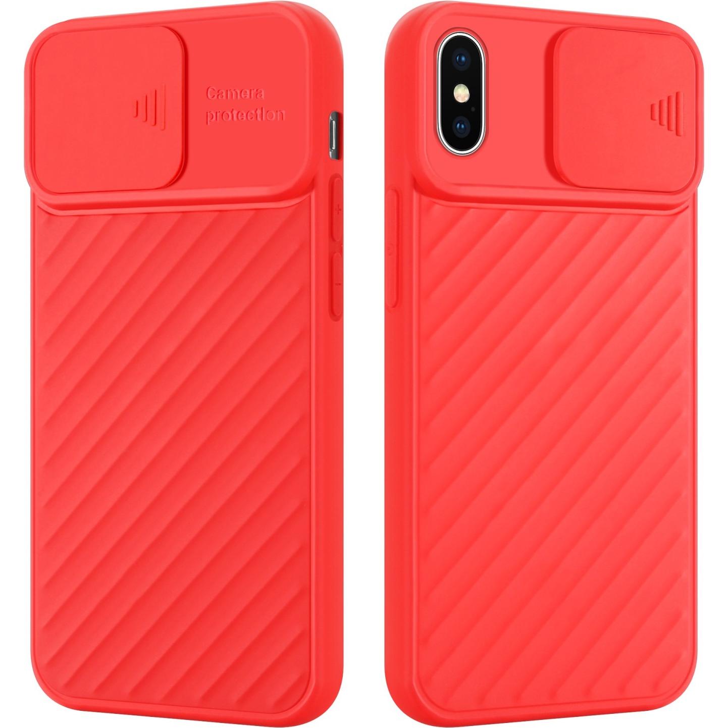 Thumbnail - Cadorabo TPU Cover mit Kamera Schutz (Apple iPhone XR), Smartphone Hülle, Rot