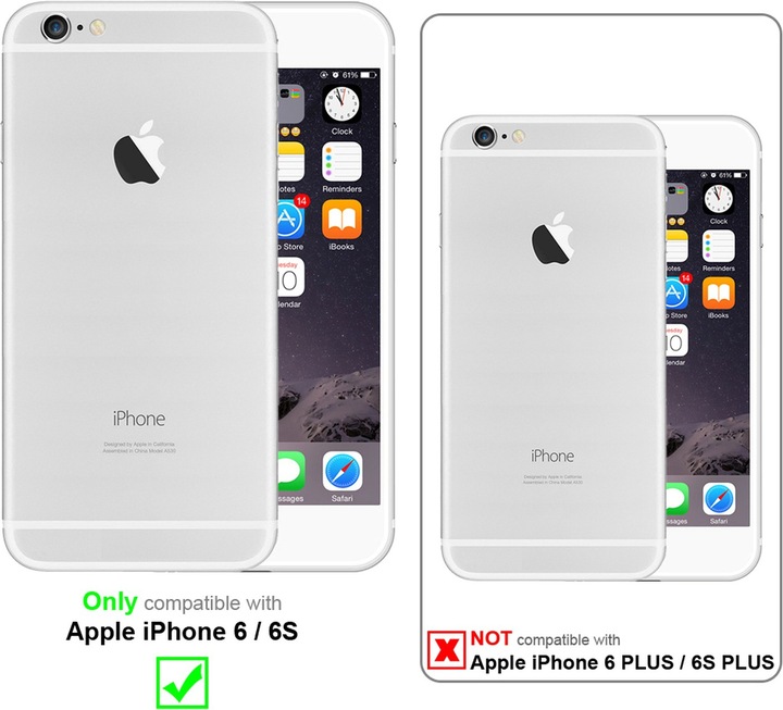 Actual product image Cadorabo TPU cover sparkling glitter (Apple iPhone 6)