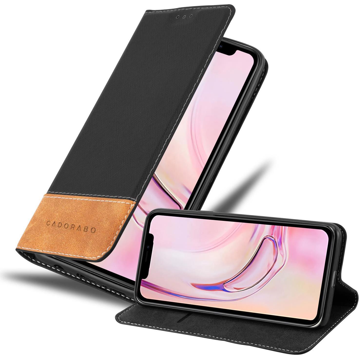 Cadorabo X-Wallet Kunstlederkombi Hülle (Apple iPhone 13 Pro Max), Smartphone Hülle, Schwarz