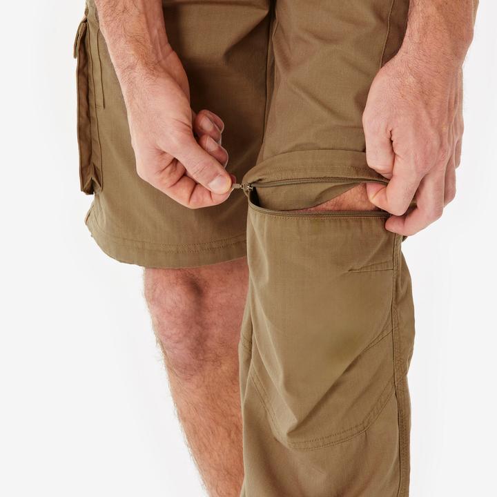 Produktbild Forclaz Zip-Off-Hose Cargohose Herren Trekking Backpacking - Travel 500 braun (XL)