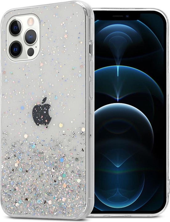 Actual product image Cadorabo TPU cover sparkling glitter (Apple iPhone 12 Pro Max)