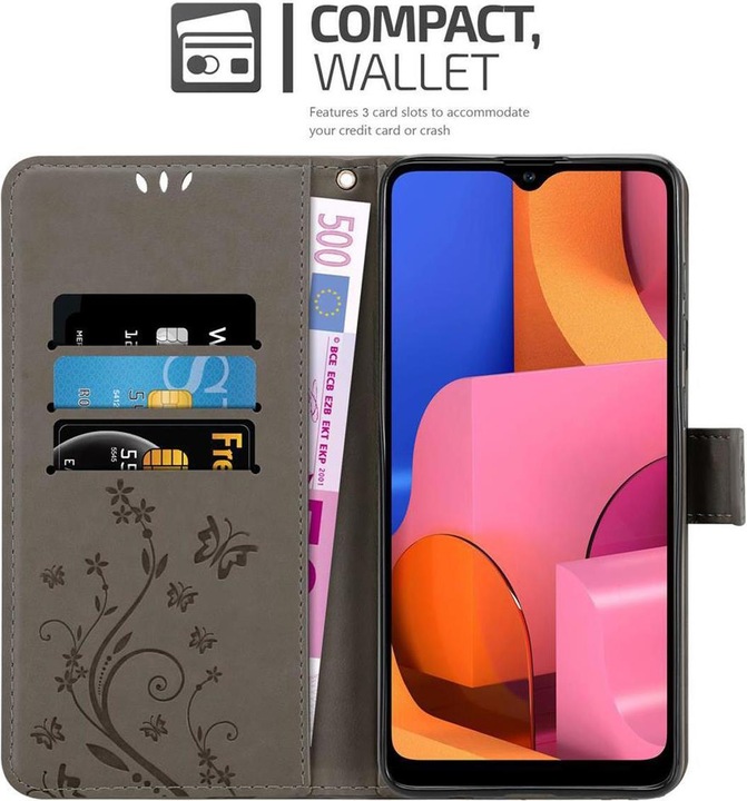 Actual product image Cadorabo Flower Book cover (Samsung Galaxy A21)