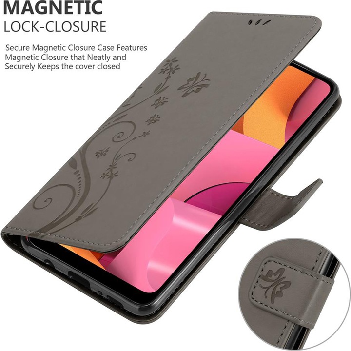 Actual product image Cadorabo Flower Book cover (Samsung Galaxy A21)