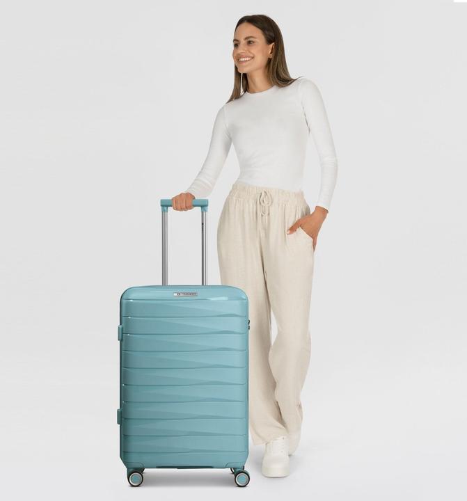 Image du produit Franky London 4 rollers Trolley M 42 cm with extensible fold (59 l, M (50 - 90l))