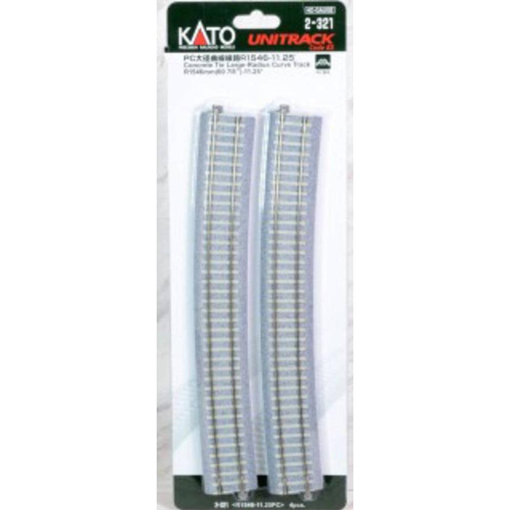 Kato H0 4er-Set Gebogenes Gleis R1546 mm (Spur H0)