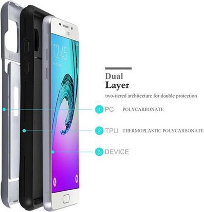 Image du produit Cadorabo Étui de protection hybride avec compartiment pour carte (Samsung Galaxy A5 (2016))