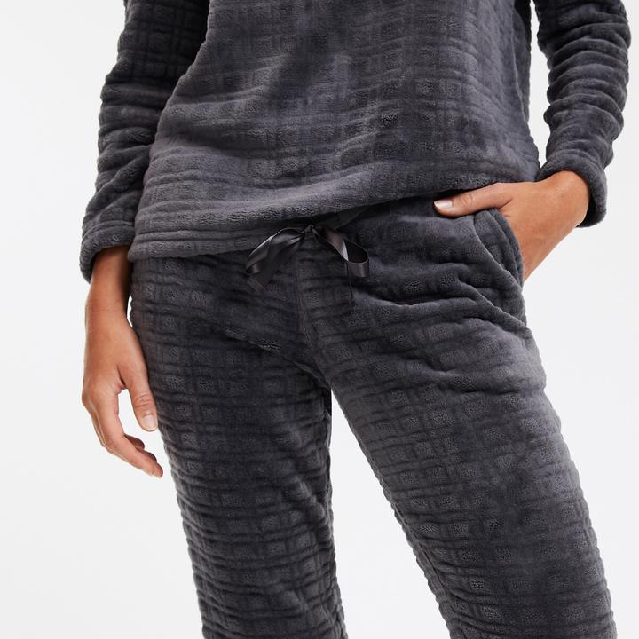 Produktbild La Redoute Collections Fleece-Pyjama mit langen Ärmeln (46)