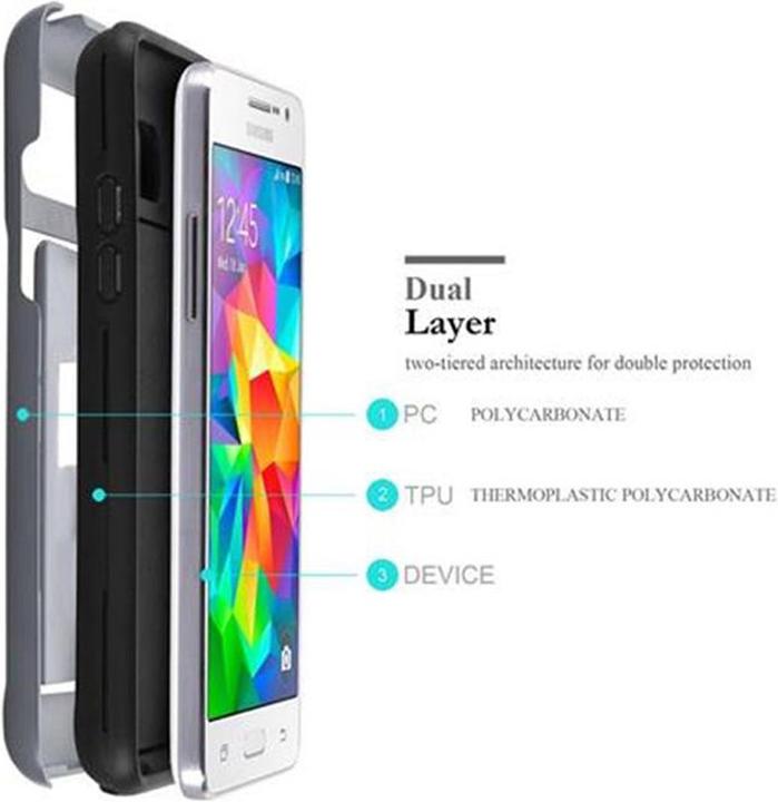 Immagine prodotto Cadorabo Custodia ibrida con tasca per carte di credito (Samsung Galaxy Grand Prime)
