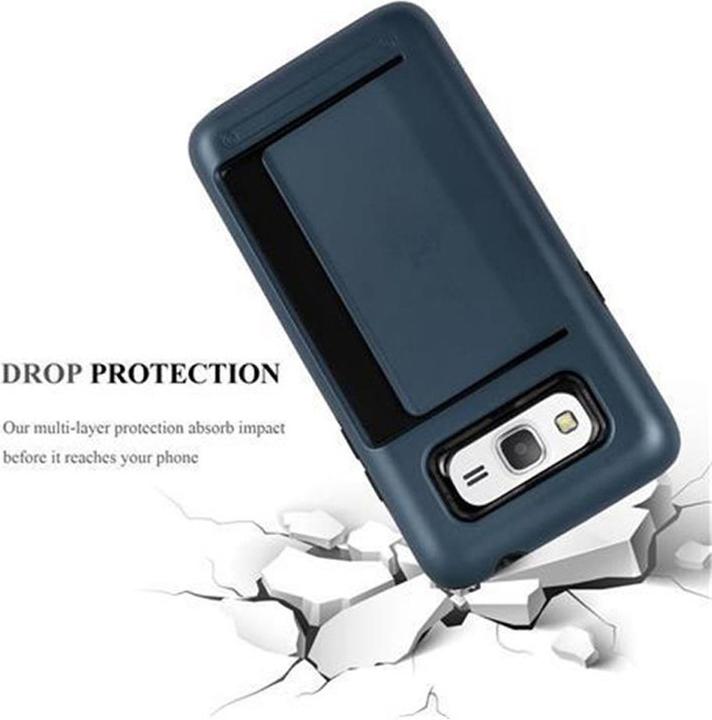 Image du produit Cadorabo Étui de protection hybride avec compartiment pour carte (Samsung Galaxy Grand Prime)