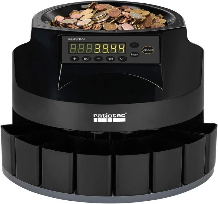 Immagine prodotto ratiotec Macchina per il conteggio e la selezione delle monete CS 50 (Contamonete)