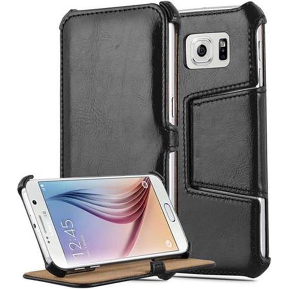 Cadorabo Hülle case cover für Samsung Galaxy S6 (Samsung Galaxy S6), Smartphone Hülle, Schwarz