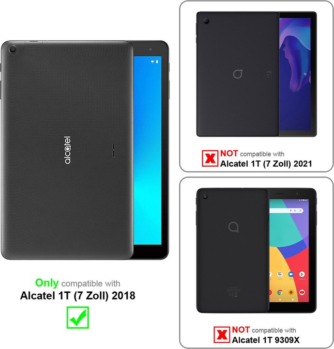 Productafbeelding Cadorabo Tablet hoes Universeel 360 (Alcatel 1T)