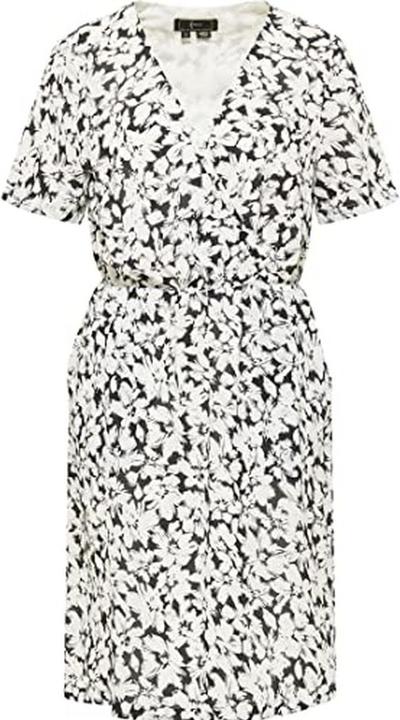 Faina Vestito donna estivo con stampa floreale, vita elastica e tasche (XL)