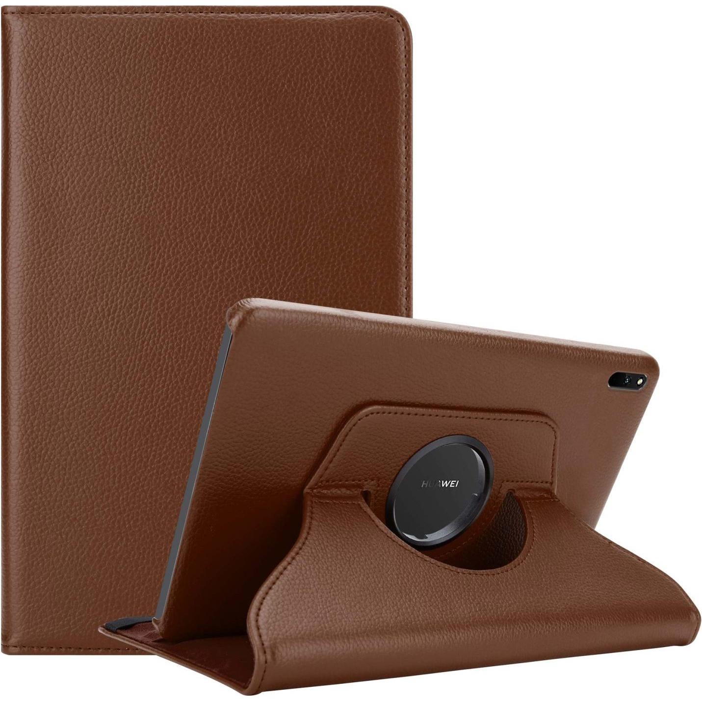 Cadorabo Tablet Book Gummi (KEIN Wake Up) Hülle (Huawei MatePad 11 (2021)), Tablet Hülle, Braun