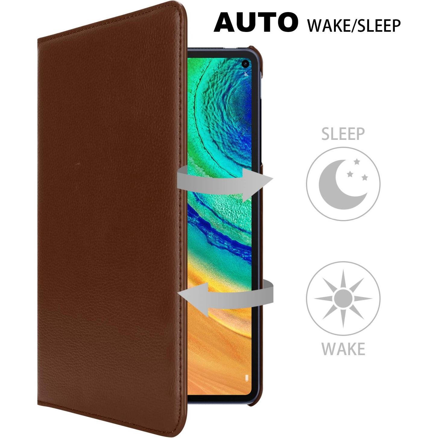 Thumbnail - Cadorabo Tablet Book Gummi (KEIN Wake Up) Hülle (Huawei MatePad Pro 10.8 (2019)), Tablet Hülle, Braun