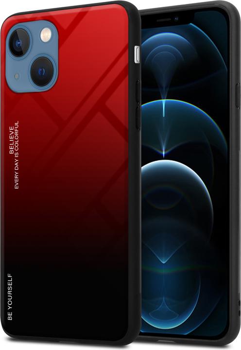 Actual product image Cadorabo TPU 2 colors glass envelope (Apple iPhone 13 mini)