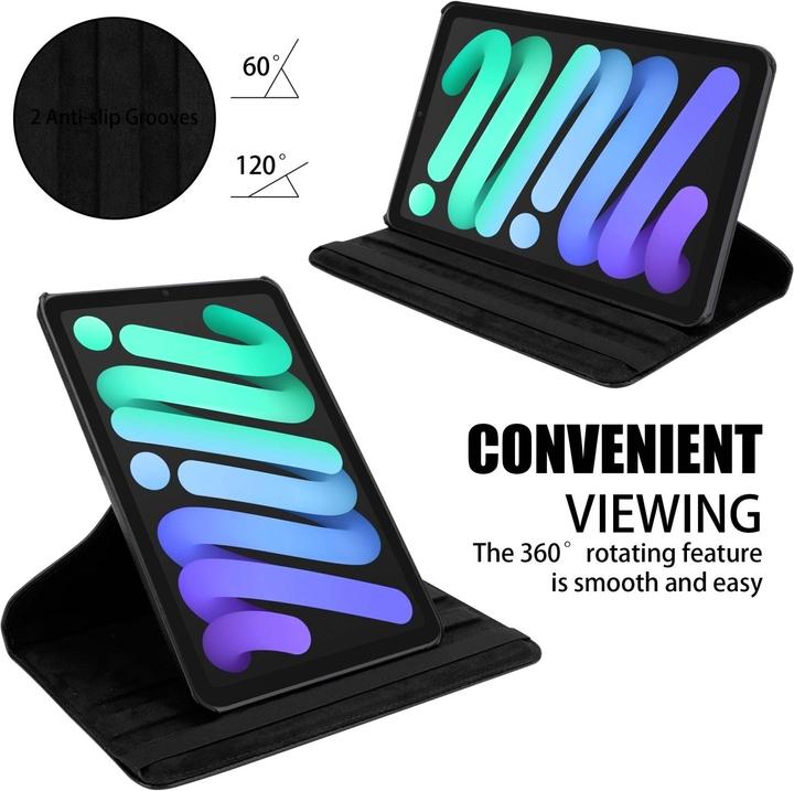 Produktbild Cadorabo Tablet Book Gummi (KEIN Wake Up) Hülle (Apple iPad mini 2021)