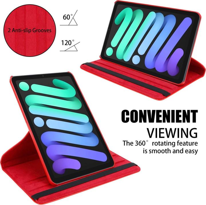 Produktbild Cadorabo Tablet Book Gummi (KEIN Wake Up) Hülle (Apple iPad mini 2021)