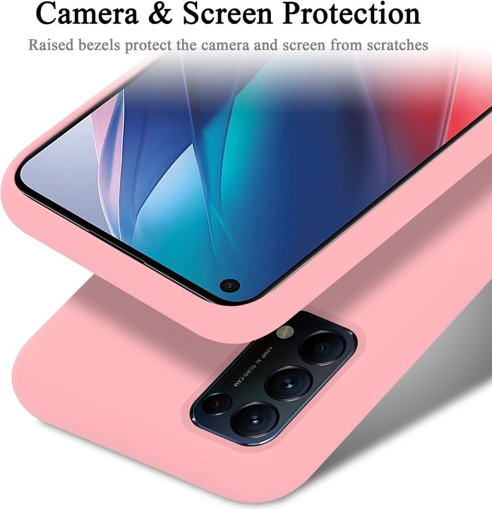 Actual product image Cadorabo TPU Liquid Silicone Case Cover (Oppo Find X3 Lite)
