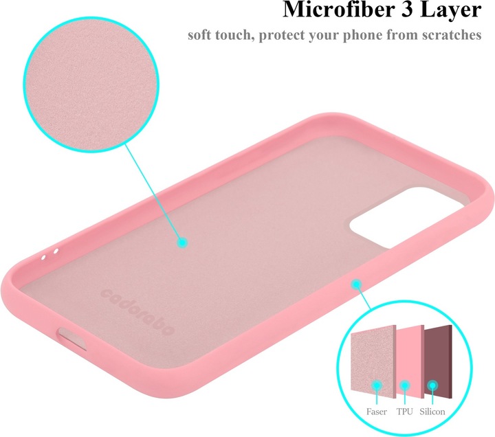 Actual product image Cadorabo TPU Liquid Silicone Case Cover (Oppo Find X3 Lite)