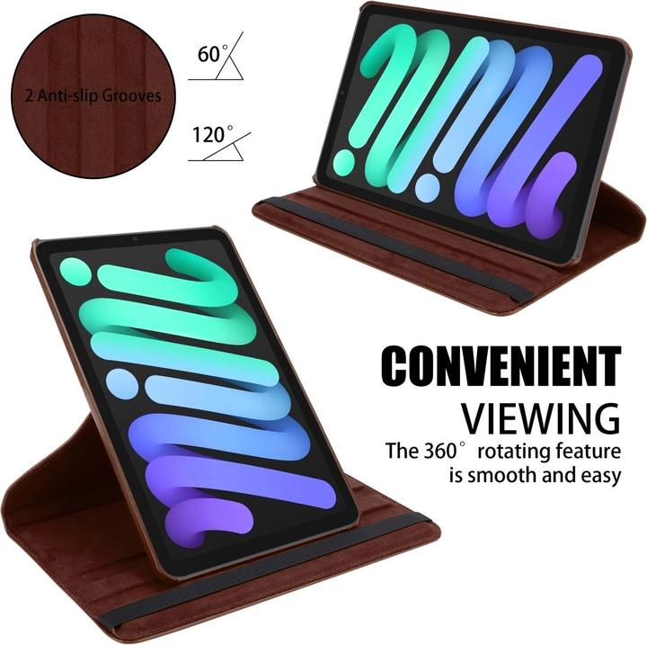 Produktbild Cadorabo Tablet Book Gummi (KEIN Wake Up) Hülle (Apple iPad mini 2021)