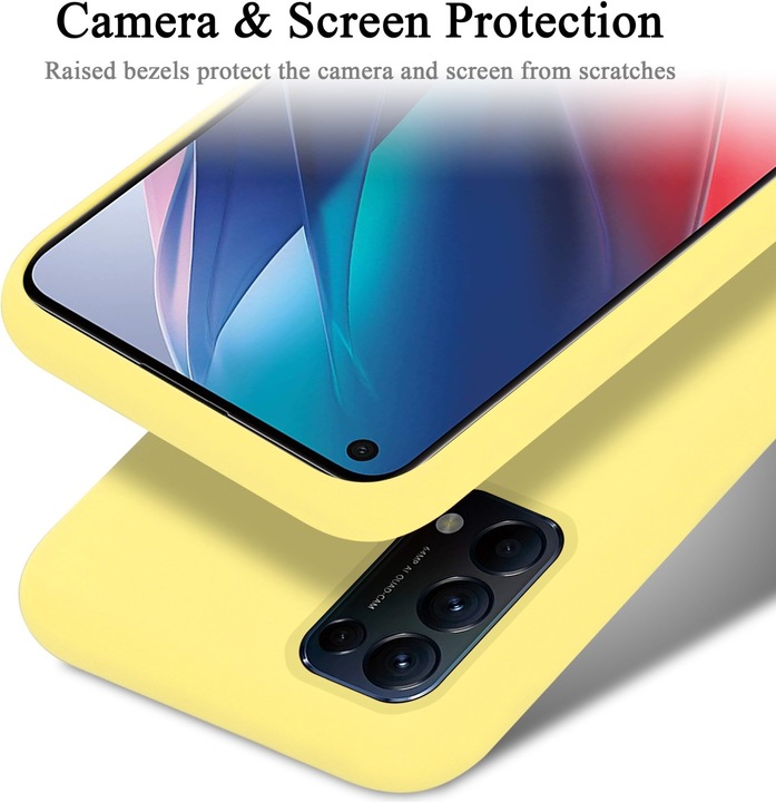 Actual product image Cadorabo TPU Liquid Silicone Case Cover (Oppo Find X3 Lite)