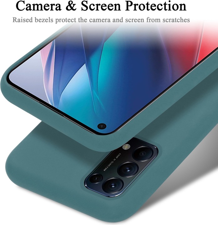 Actual product image Cadorabo TPU Liquid Silicone Case Cover (Oppo Find X3 Lite)
