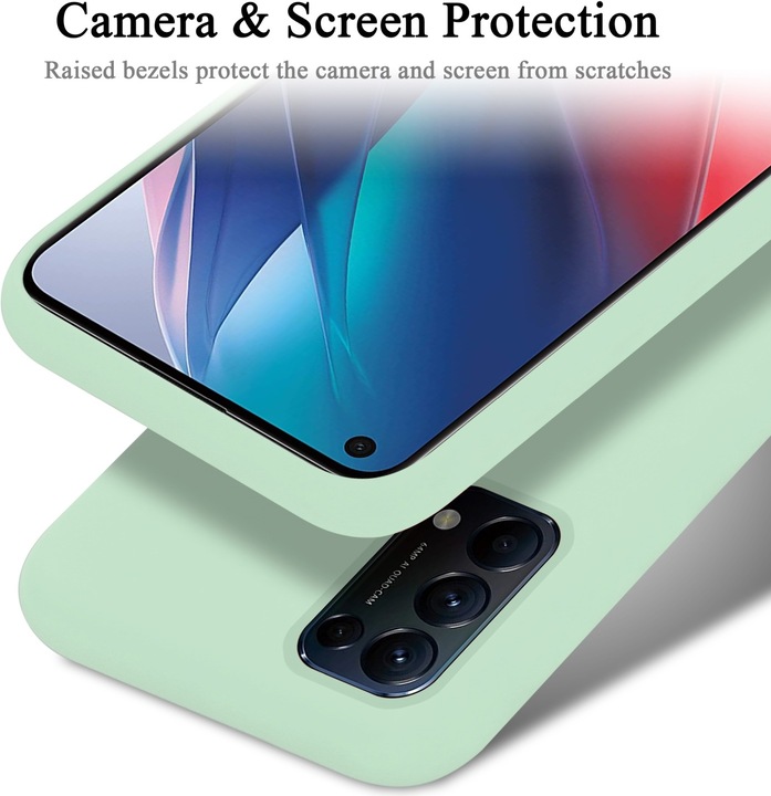Actual product image Cadorabo TPU Liquid Silicone Case Cover (Oppo Find X3 Lite)