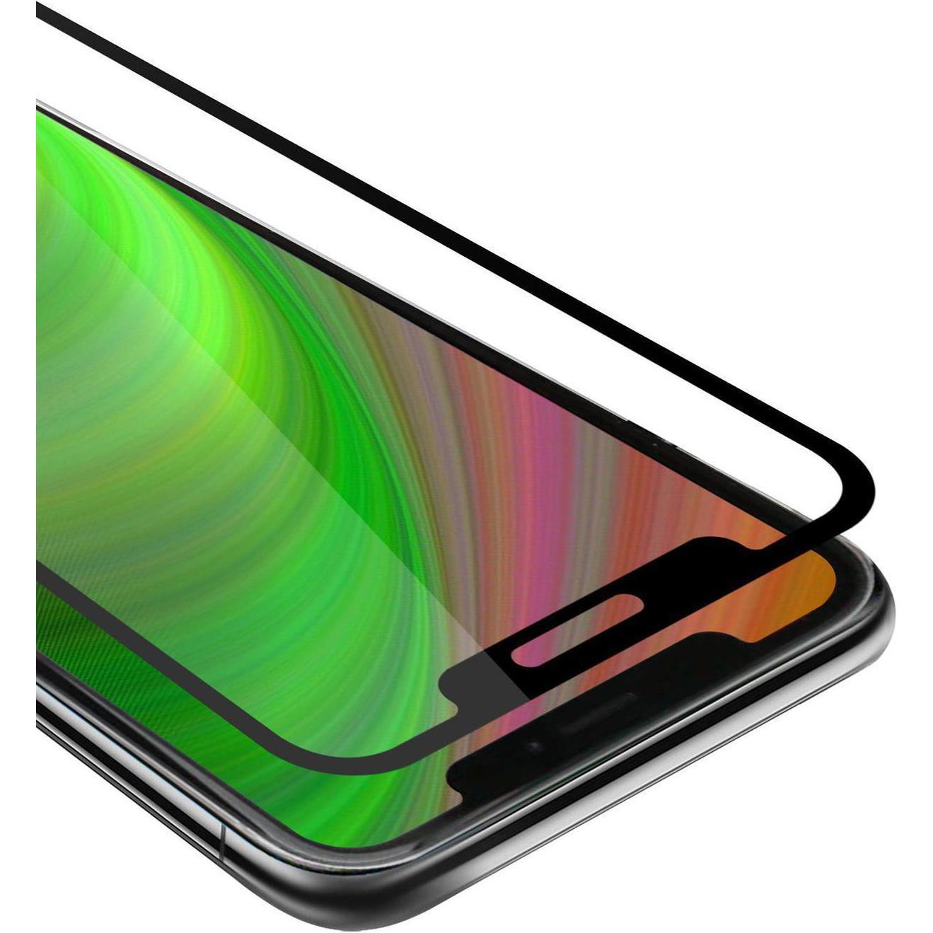 Cadorabo Vollbild Displayschutzglas (1 Stück, Apple iPhone 13 Pro), Smartphone Schutzfolie, Schwarz