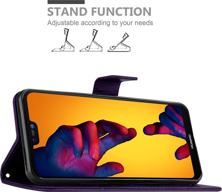 Image du produit Cadorabo Pochette Flower Book (Huawei Nova 3E)