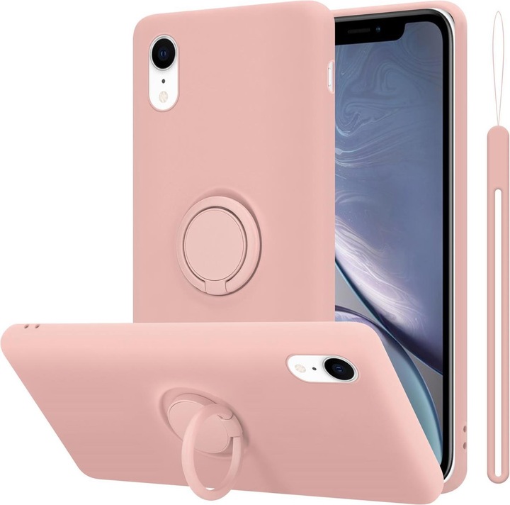 Actual product image Cadorabo TPU Liquid Ring Silicone Case Cover (Apple iPhone XR)