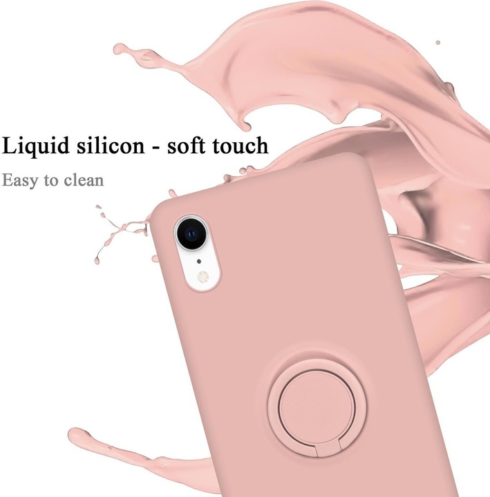 Actual product image Cadorabo TPU Liquid Ring Silicone Case Cover (Apple iPhone XR)