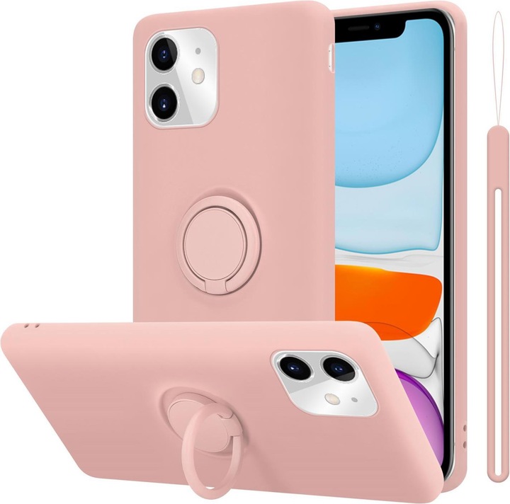 Actual product image Cadorabo TPU Liquid Ring Silicone Case Cover (Apple iPhone 11)