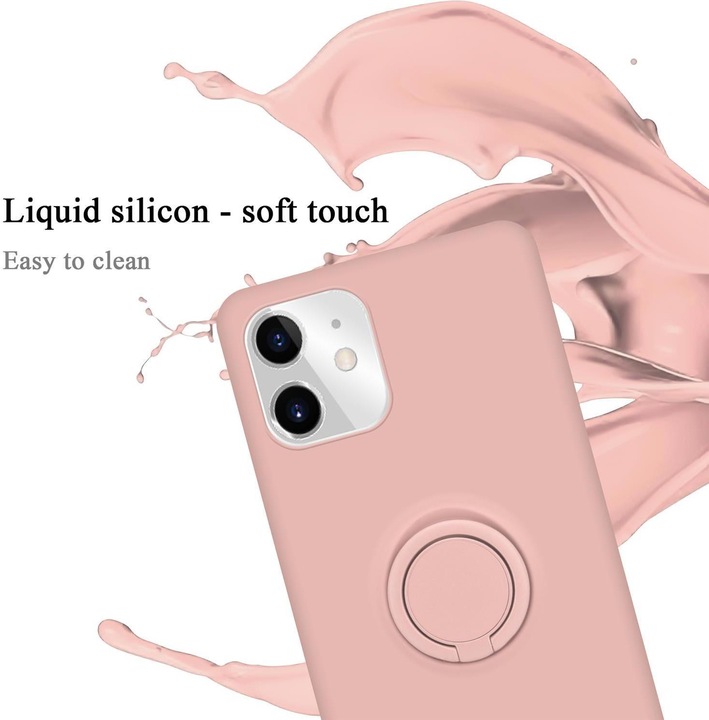 Actual product image Cadorabo TPU Liquid Ring Silicone Case Cover (Apple iPhone 11)